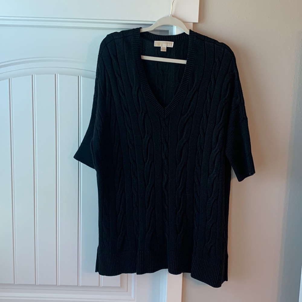 Micheal Kors Black Cable Knit Sweater